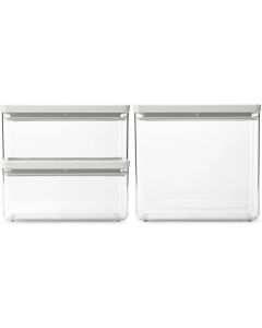 Brabantia Vorratsdose Tasty+ 6.5 l, Hellgrau/Transparent