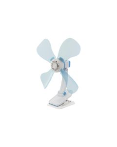 Eurotrail Klammer-Ventilator 12 V Hellblau/Weiss