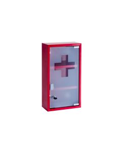 Zeller Present Erste Hilfe Schrank 25 x 12 x 45 cm, Rot