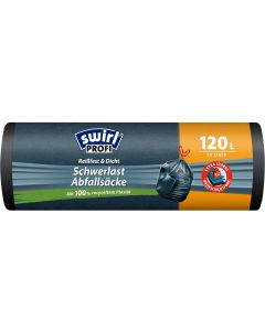 Swirl Müllbeutel Schwerlast-Abfallsäcke 120 Liter 120 l, 12 Stück
