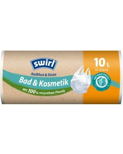 Swirl Müllbeutel Bad und Kosmetik 10 l, 37 Stück