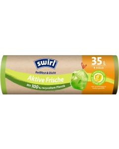 Swirl Müllbeutel Müllbeutel Aktive Frische 35 Liter 35 l, 9 Stück