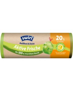 Swirl Müllbeutel Müllbeutel Aktive Frische 20 Liter 20 l, 12 Stück