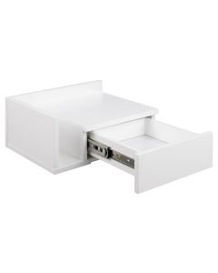 AC Design Nachttisch Ashlan 40 cm x 16.5 cm, Weiss glanz