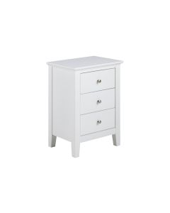 AC Design Nachttisch Linnea 45 cm x 62.8 cm, Weiss glanz