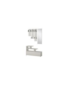 Woody Fashion Wandgarderobe Vesty 3-er Set, Weiss