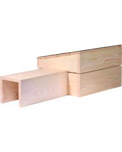 dobar Igelhaus mit Eingang, 74.5 x 29 x 24 cm, Schwarz