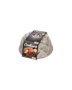 RBV Birkmann Gugelhupf-Backform Contoura Geo 24 cm, Gold