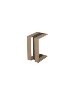 Woody Fashion Beistelltisch Muju 30 x 57 x 40cm, Anthrazit/Nature