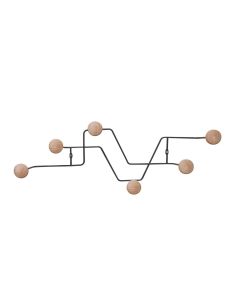 present time Wandgarderobe Zig Zag 6 Haken, Nature