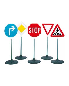 Klein-Toys Strassenverkehr Verkehrsschilder-Set 5-teilig