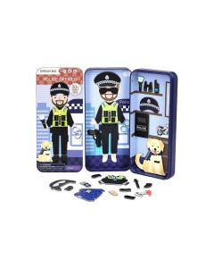 mierEdu Kinderspiel Reise-Magnetspielbox – Polizist