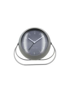 NeXtime Klassischer Wecker Bubble Grau