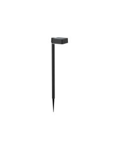 Philips Solar Vynce Sockelleuchte Spiess, Lichtsensor, eckig, 2700K