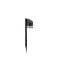 Philips Solar Fyve Sockelleuchte Spiess, Lichtsensor, 2700K, schwarz