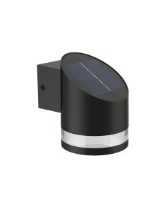 Philips Solar Fyve Wandleuchte, Lichtsensor, 2700K, schwarz