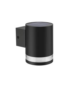 Philips Solar Fyce Wandleuchte, Lichtsensor, 2700K, schwarz
