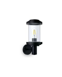 Philips Listra Wandleuchte rund, max. 25W, exkl. LM, schwarz