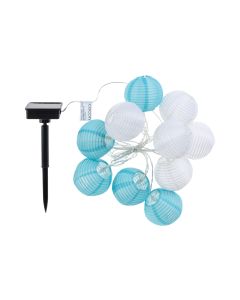 COCON Lichterkette LED Solar, Blau/Weiss, 3.7 m