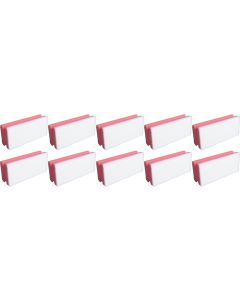 Edi Baur Schwamm Basic 10 Stück, Rot/Weiss