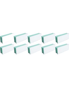 Edi Baur Schwamm Basic 10 Stück, Grün/Weiss