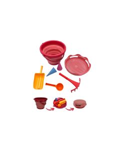 Schildkröt Funsports 7in1 Sand Toys Falteimer Set Rot