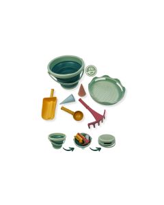 Schildkröt Funsports 7in1 Sand Toys Falteimer Set Grün