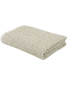 Eskimo Decke Ascona 150 x 210 cm, Weiss/Olive