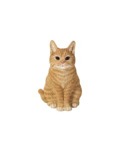 Vivid Arts Dekofigur Katze Sitzend, 19.5 cm, Orange