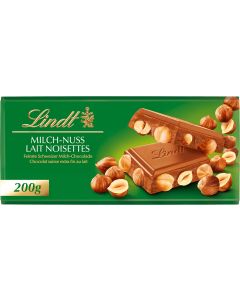 Lindt Tafelschokolade Milch Nuss 200 g