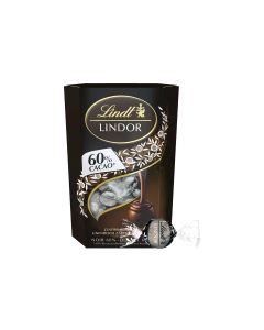 Lindt Schokoladen-Pralinen Lindor Kugeln Dunkel 60% Kakao 200 g