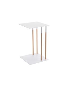Yamazaki Beistelltisch Plain 35 x 35 x 55 cm, Weiss