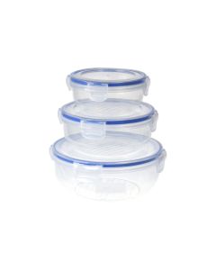 FURBER Vorratsbehälter 3-teilig rund, Transparent