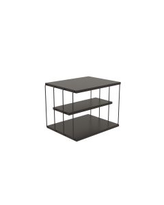 Woody Fashion Couchtisch Lifon 50 x 33 x 40 cm, Schwarz