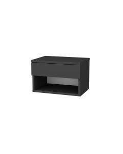 Woody Fashion Nachttisch Jamot 44.6 x 29 x 31.9 cm, Anthrazit
