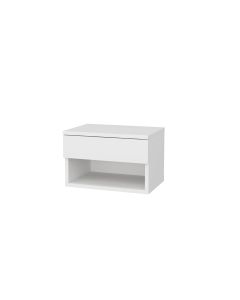 Woody Fashion Nachttisch Jamot 44.6 x 29 x 31.9 cm, Weiss