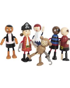 small foot Biegepuppen Piraten Figuren