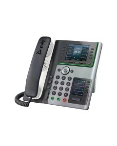 Poly Tischtelefon Edge E450 Grau/Schwarz/Weiss