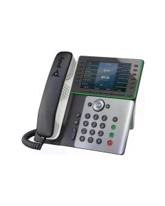 Poly Tischtelefon Edge E500 Grau/Schwarz/Weiss