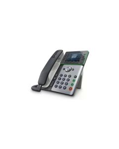 Poly Tischtelefon Edge E300 Grau/Schwarz/Weiss