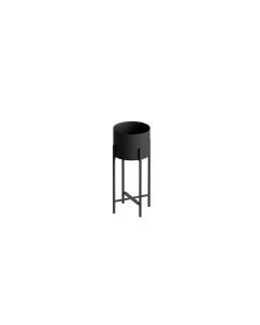 Wallxpert Pflanzenständer 23 cm/48 cm, Schwarz