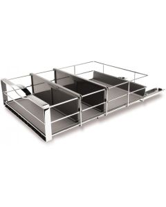 Simplehuman Organizer 35 x 50.8 cm, Grau/Silber