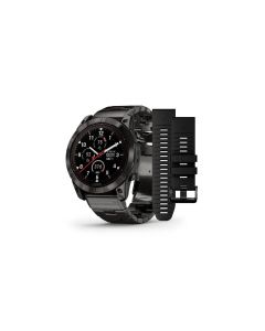 GARMIN Sportuhr fenix 7X Pro Sapphire Solar Edition Anthrazit