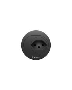 max connect Steckdoseneinheit ATOM T13 mit T12 Stecker, Schwarz