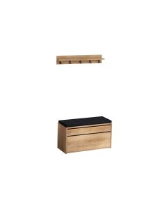 Woody Fashion Garderobe Boby 2-er Set, Nature