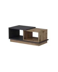 Woody Fashion Couchtisch Consept 90 x 36 x 45 cm, Anthrazit/Braun