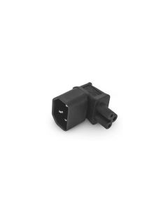 Alpha Elettronica Adapterstecker C5 - C14, frontal gewinkelt