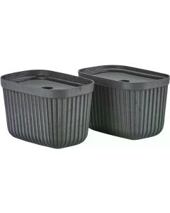 Zone Denmark Aufbewahrungsbox Pulp S 2 Stück, Schwarz