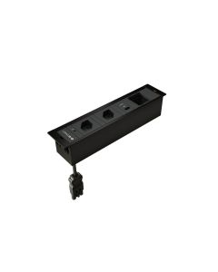 max connect Steckdoseneinheit CUBOBOX 2x T13, USB-A/C, Leermodul
