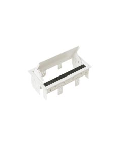 max connect Einbaurahmen BOX S 3-Fach Weiss